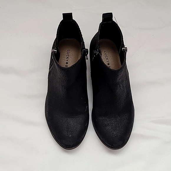 Lucky Brand black ankle boots w/side zippers. SIZE 13 for girls. - Picture 3 of 15